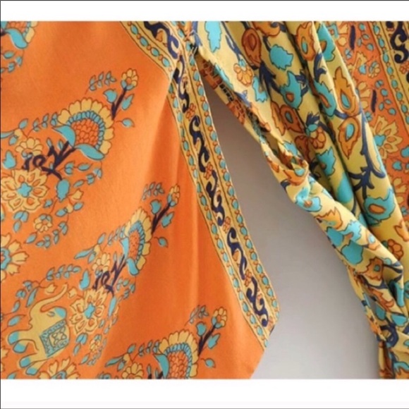 Vintage Canyon Wispy Floral Boho Gypsy Kimono - Picture 6 of 6